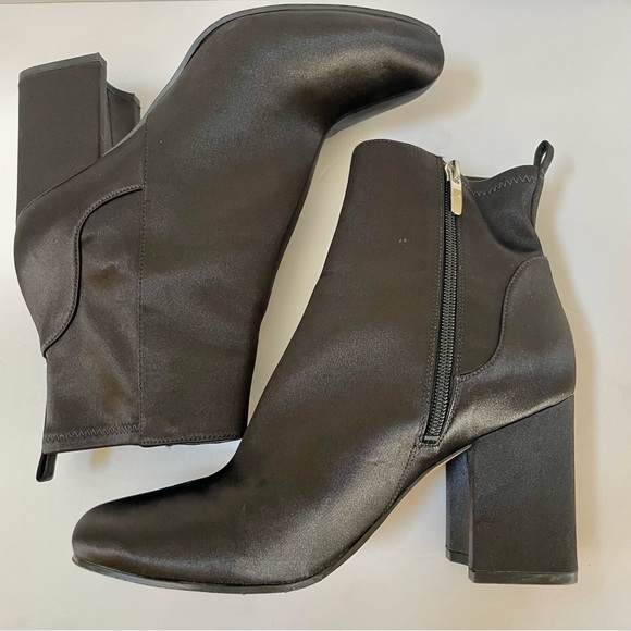 Marc Fisher Janie Satin Black Booties Size 9 - Picture 11 of 14
